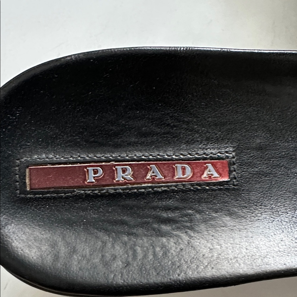 Prada leather platform sandals - Picture 3 of 4